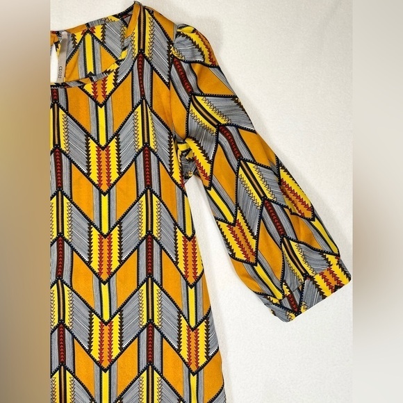 CL HEART 22 3/4 Sleeve‎ Shift Dress Retro
Geometric Colorful Aztec Bold Medium - Picture 8 of 14